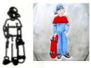 Skateboarder Patchwork Cutter